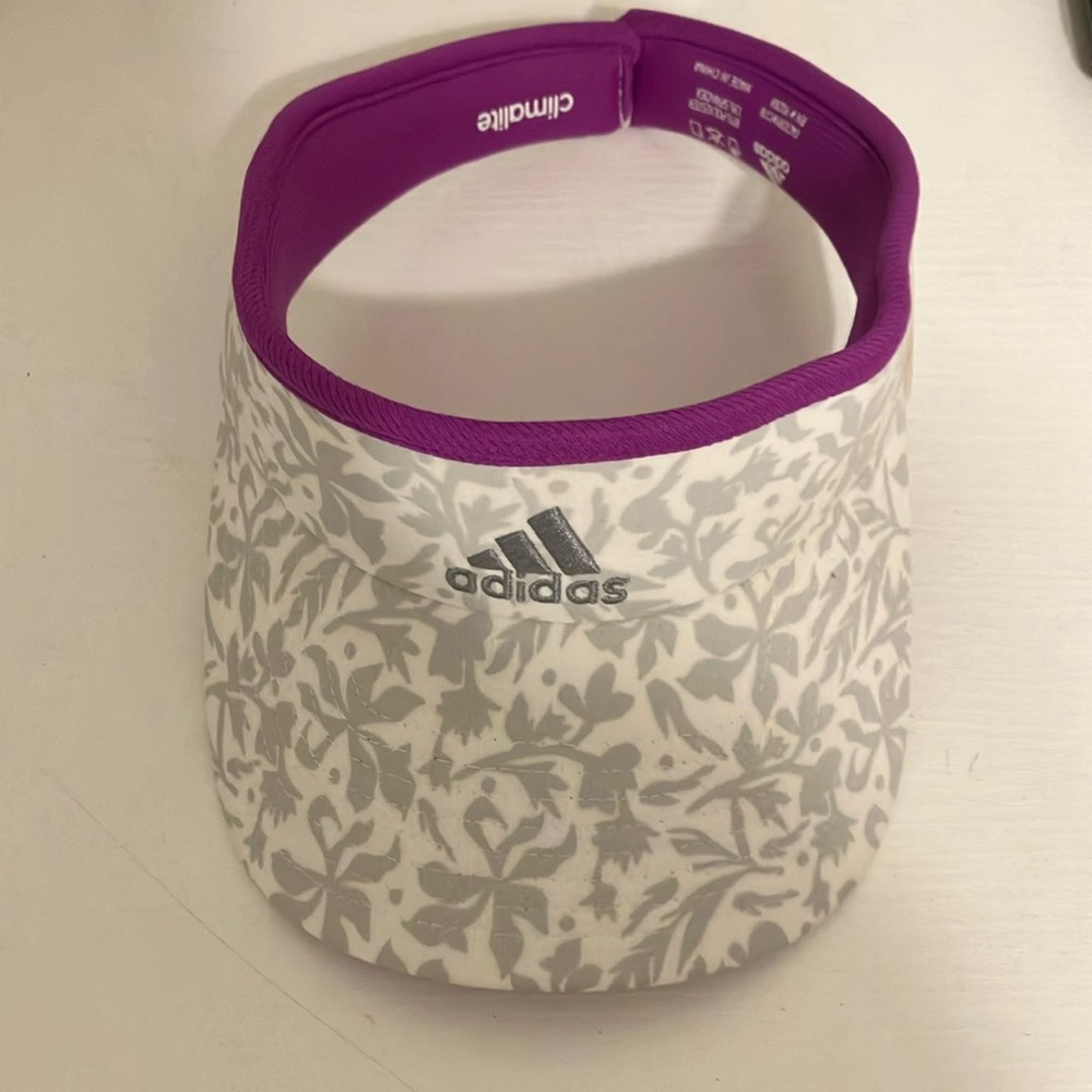 Adidas Purple and Gray Athletic Visor